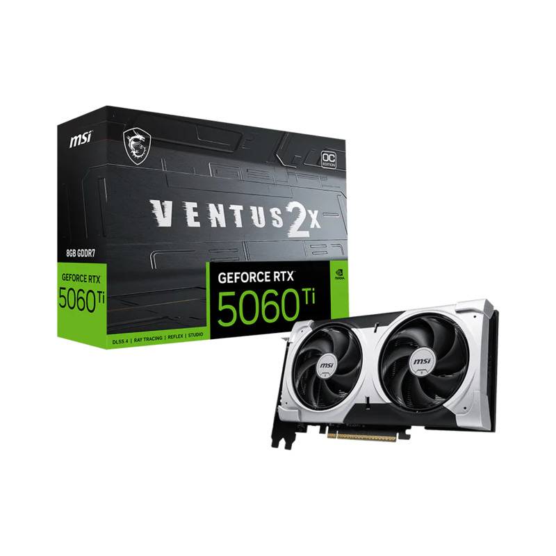 Placa De Video Msi Geforce Rtx 5060 Ti 8G Ventus 2X Oc Plus