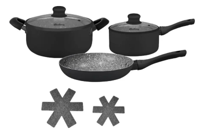 Bateria Hudson 7Pz Granito Negro