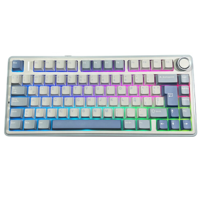 Teclado Mecánico Inalámbrico Aula F75 Reaper Blue/White/Dark Blue Español