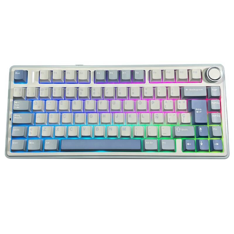 Teclado Mecánico Inalámbrico Aula F75 Reaper Blue/White/Dark Blue Español