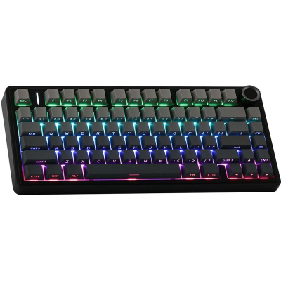 Teclado Mecánico Inalámbrico Aula F75 Reaper Black/White Gradient Inglés