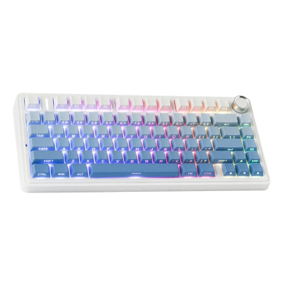 Teclado Mecánico Inalámbrico Aula F75 Reaper Blue Degrade Inglés