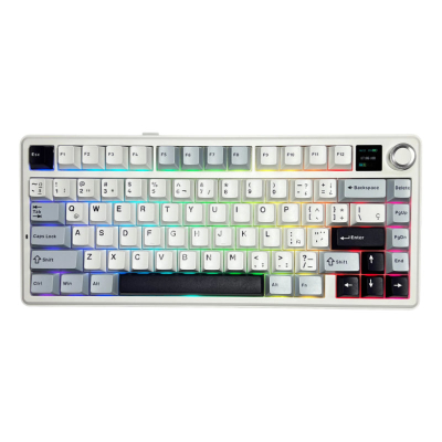 Teclado Aula F75 Rgb Blue/White Dark Purple Inalambrico English
