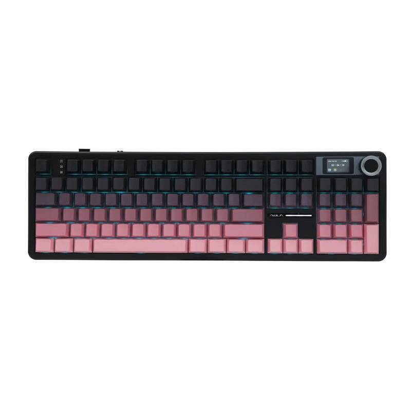 Teclado Mecánico Inalámbrico Aula F108 Pro Reaper Lcd Inglés