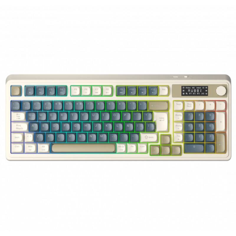 Teclado Inalámbrico Aula S99 Pro Gris Retro Español