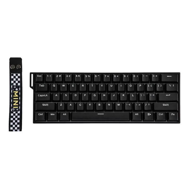 Teclado Gamer Magnético Inalámbrico Aula Mini60 He Stormrise Black Inglés