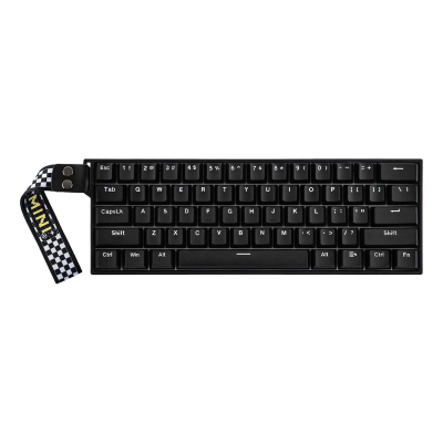 Teclado Gamer Magnético Inalámbrico Aula Mini60 He Stormrise Black Inglés
