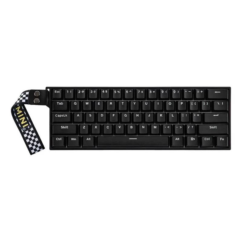 Teclado Gamer Magnético Inalámbrico Aula Mini60 He Stormrise Black Inglés