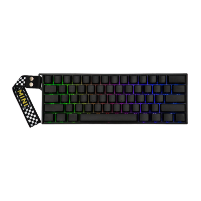 Teclado Gamer Magnético Inalámbrico Aula Mini60 He Stormrise Black Inglés