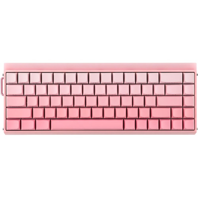 Teclado Gamer Magnético Aula Hero 68 He Pluto Gradient Pink Inglés