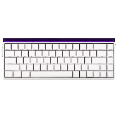 Teclado Gamer Magnético Aula Hero 68 He White Meteor King Inglés