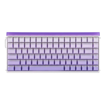 Teclado Gamer Magnético Aula Hero 84 He Purple Inglés