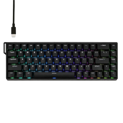 Teclado Gamer Magnético Aula Win68He Greywood Black Español