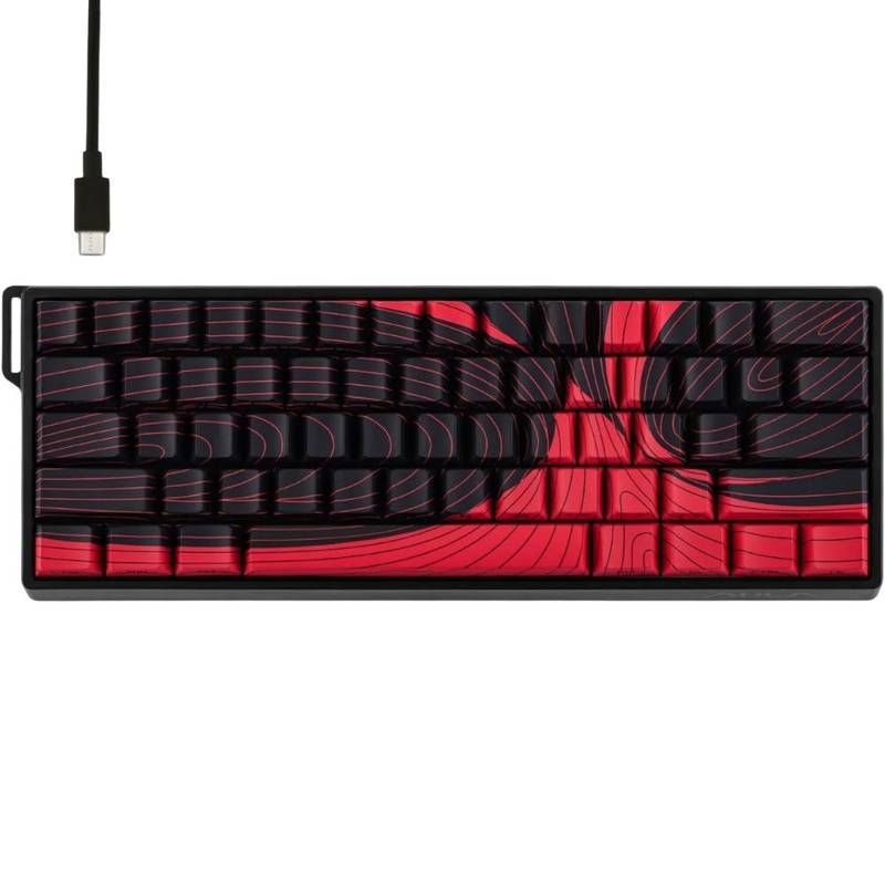 Teclado Gamer Magnético Aula Win60He Max Black/Red Wing Chun Inglés