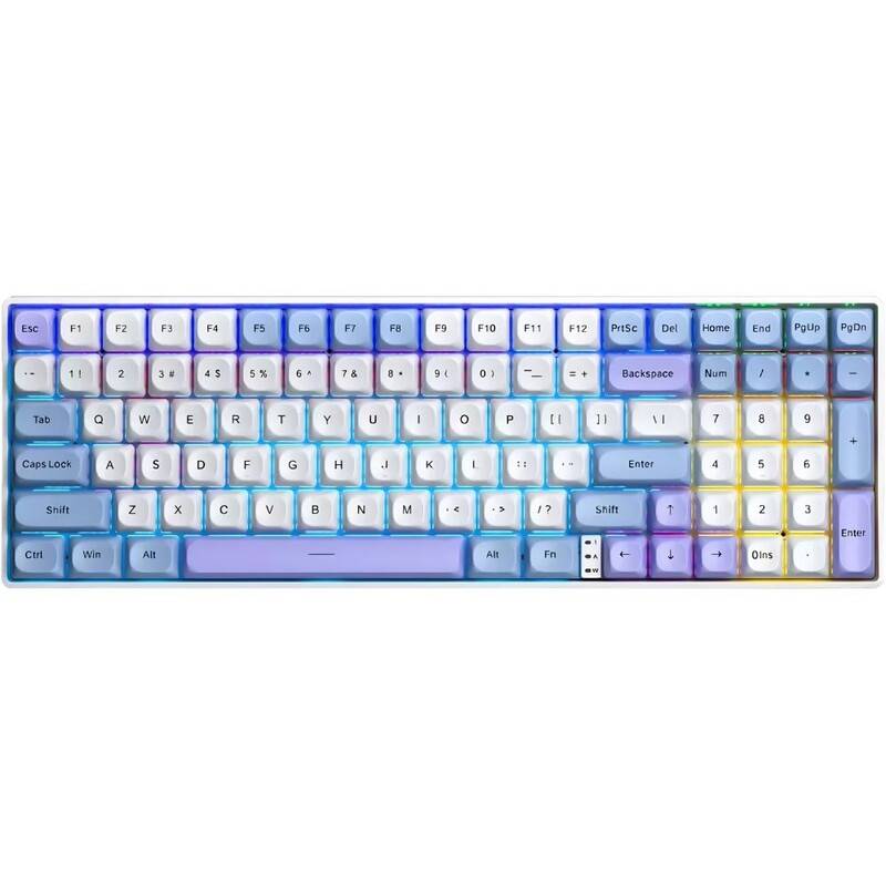 Teclado Mecánico Aula S100 Pro Inalámbrico Rgb 99 Teclas Switch Red