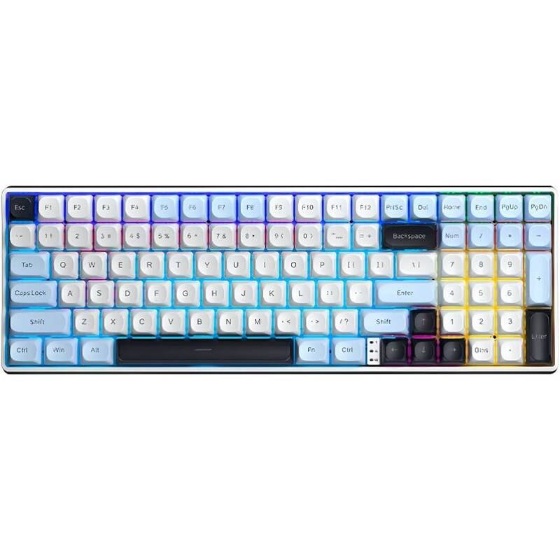 Teclado Mecanico Aula S100 Pro Rgb Switch Brown Tri Mode 99 Teclas