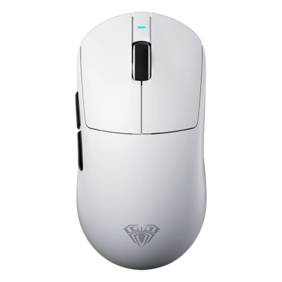 Mouse Gamer Inalámbrico Aula V9 Pro White 8K