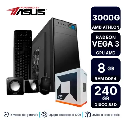 Pc Armada Amd Athlon 3000G 8Gb Ram 240G Ssd