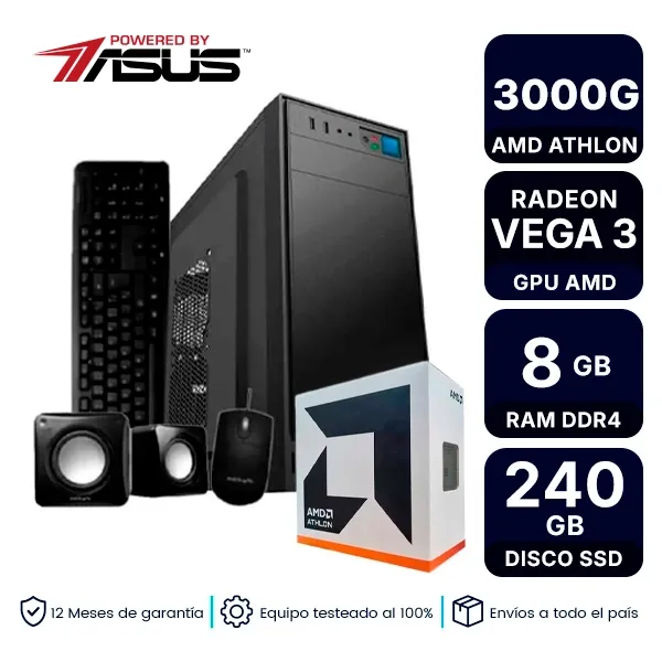 Pc Armada Amd Athlon 3000G 8Gb Ram 240G Ssd