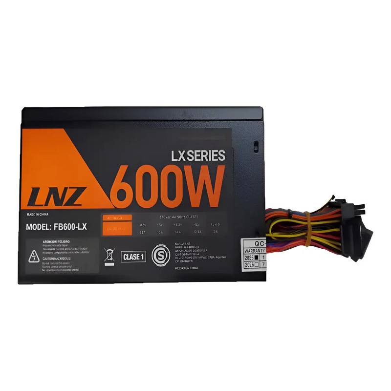 Fuente De Alimentación Pc Lnz Fb600-Lx 600W Atx Oem