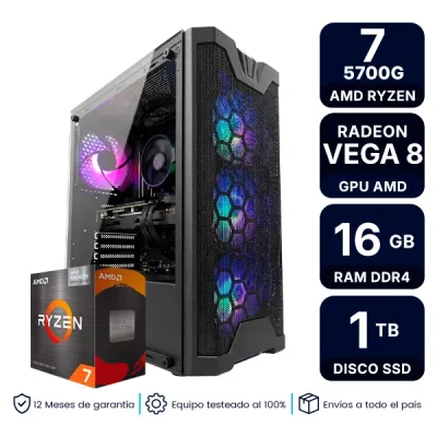 Pc Armada Gamer Amd Ryzen 7 5700G 16Gb Ram Ssd 1Tb