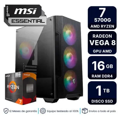 Pc Armada Gamer Amd Ryzen 7 5700G 16Gb Ram Ssd 1Tb