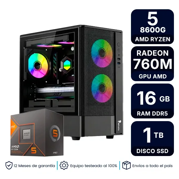Pc Armada Gamer Amd Ryzen 5 8600G 16Gb Ram Ssd 1Tb