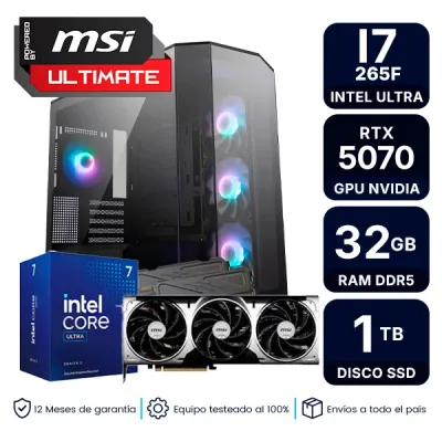 Pc Armada Gamer Intel Core Ultra 7 265F 32Gb Ram 1Tb M2 Rtx 5070