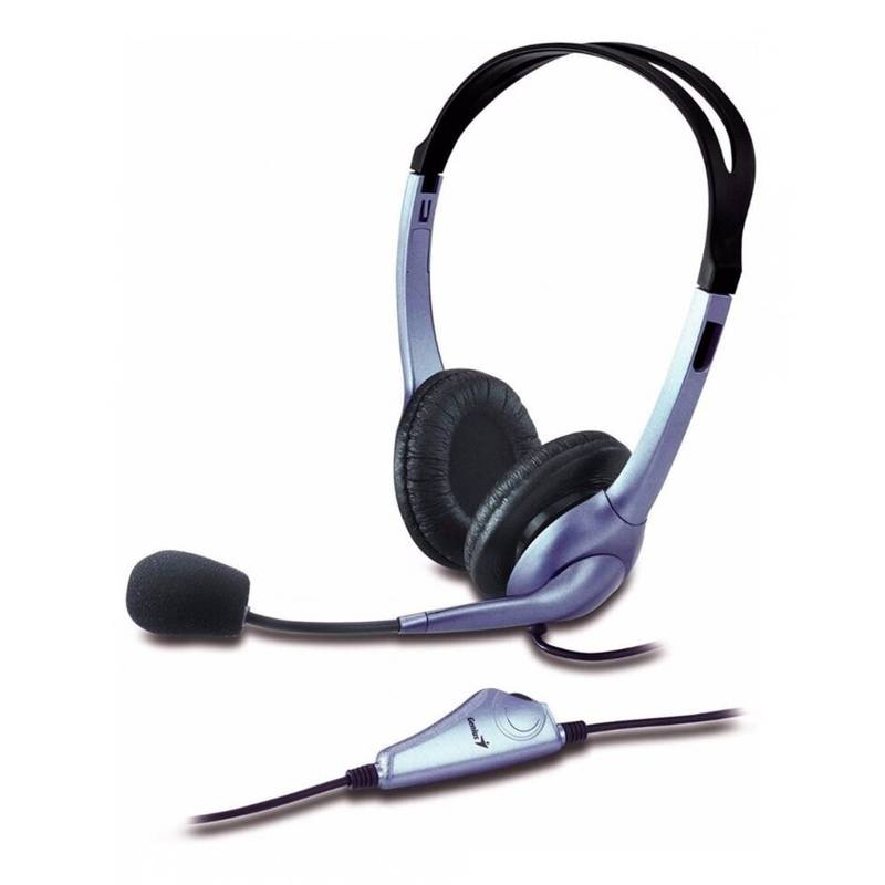 Auriculares Con Micrófono Genius Hs-04S Over-Ear Dual Jack 3.5Mm