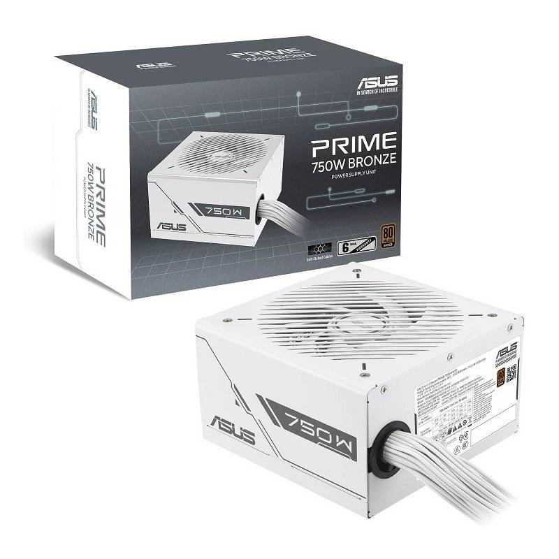 Asus Prime 750W 80+ Bronze White - Fuente De Alimentación