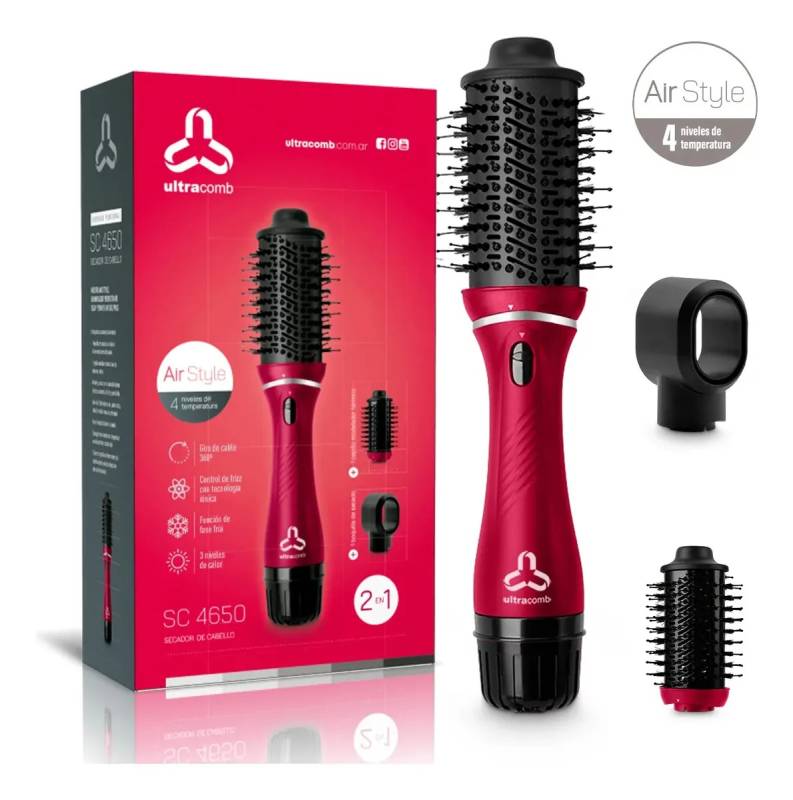 Secador De Cabello Ultracomb 2 En 1 1200W Sc-4650