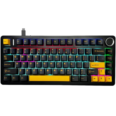 Aula F75 Rgb Teclado Inalámbrico Black/Dark Blue/Orange