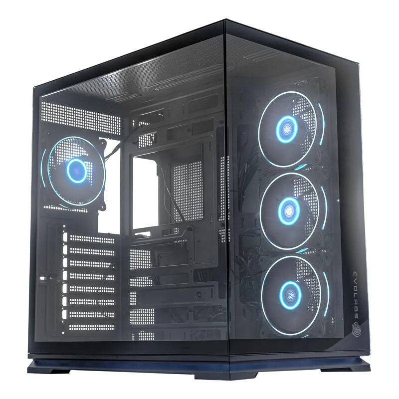 Evolabs Luma X Evo-320Ab - Gabinete Gaming Con 4 Ventiladores Argb
