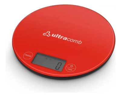 Balanza Digital De Cocina Ultracomb 3Kg Roja
