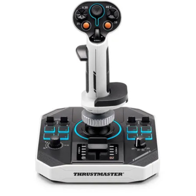 Control De Vuelo Thrustmaster Blanco/Negro Para Pc
