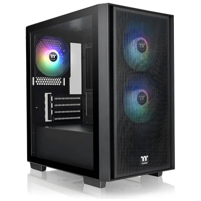Thermaltake Versa H16 Tg - Gabinete Gaming Con 3 Ventiladores Argb