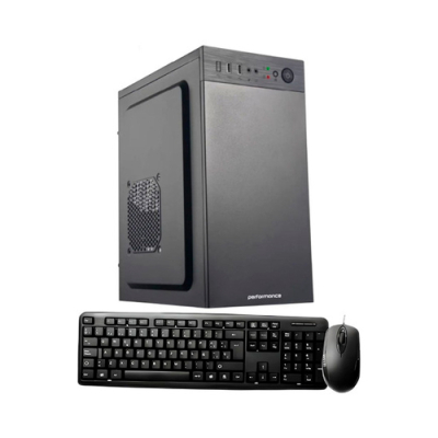 Outlet Gabinete Performance L903 Mate Con Kit De Teclado, Mouse Y Fuente 500W