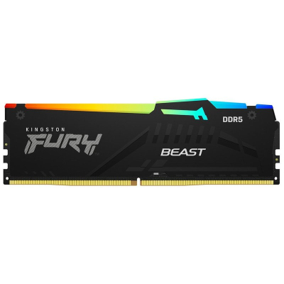 Memoria Ddr5 16Gb 6400Mhz Cl32 Kingston Fury Black Rgb