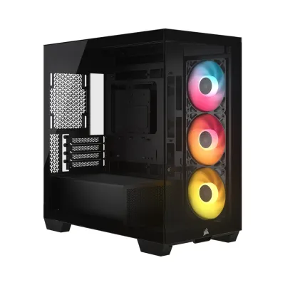 Gabinete Corsair 2800X Rs-R Argb Micro-Atx 3 Fanes Negro