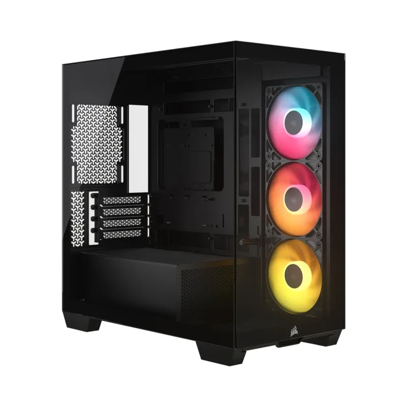 Gabinete Corsair 2800X Rs-R Argb Micro-Atx 3 Fanes Negro