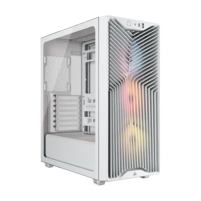 Gabinete Corsair 3200D Rs Argb Mid-Tower 3 Fanes Blanco