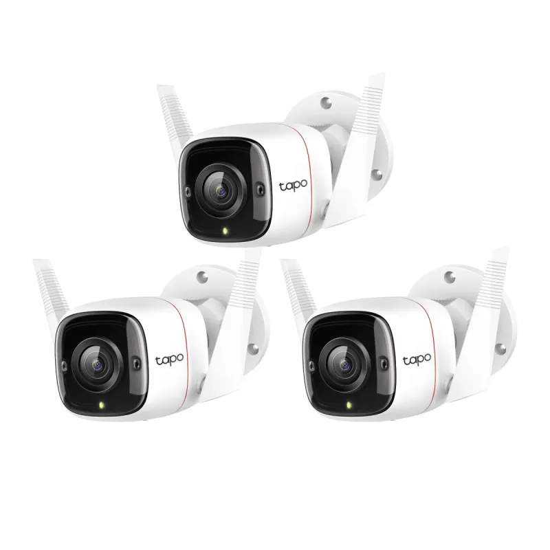 Pack 3 Cámaras Ip Tp-Link Tapo C310 Wi-Fi 3Mp Exterior