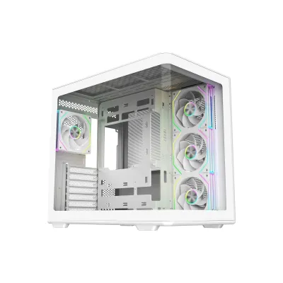 Gabinete Coolermaster Elite 600 Mid Tower X4 Fan Rgb White