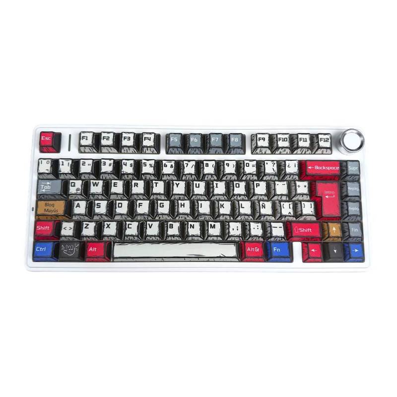 Teclado Aula F75 Comic Sw Reaper Mecanico Sp