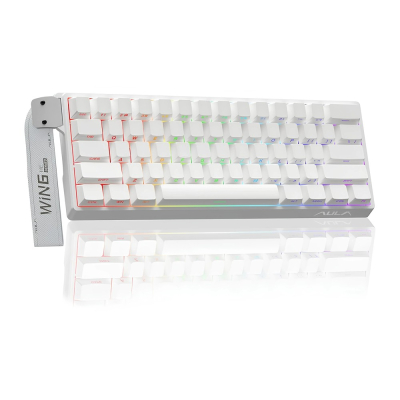 Teclado Aula Hero Win 60He White 60% Magnetic Sw Greywood English