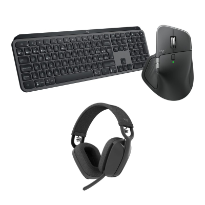 Combo Productos Combo Logitech Mx Master 4 + Mx Keys S + Zone Vibe 100