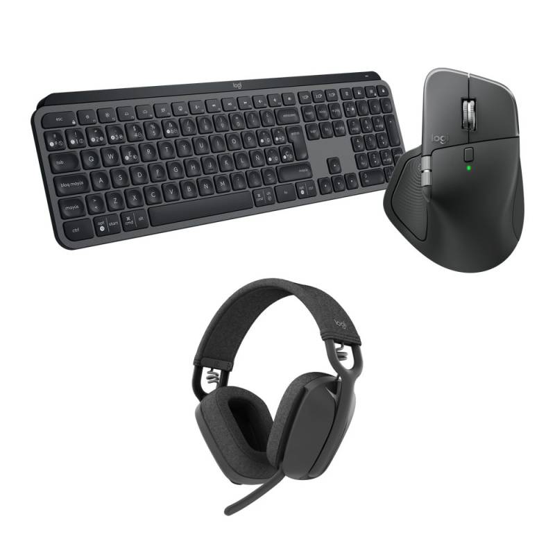 Combo Productos Combo Logitech Mx Master 4 + Mx Keys S + Zone Vibe 100