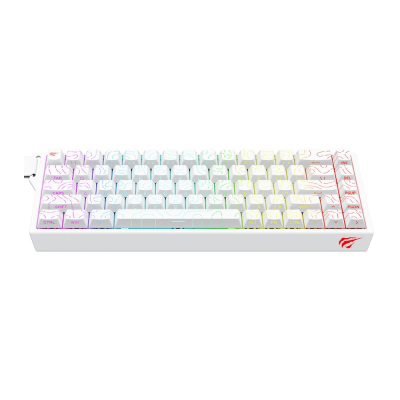 Teclado Havit Backlit Kb922L Rgb White
