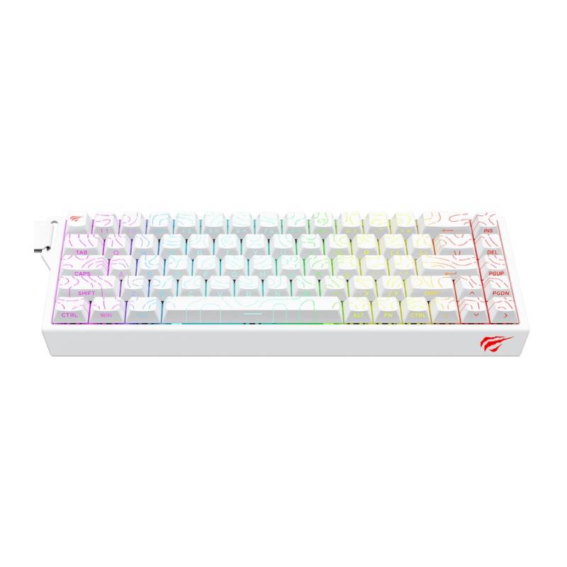Teclado Havit Backlit Kb922L Rgb White