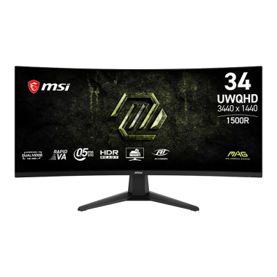 Monitor Curvo 34P Msi Mag 346Cqdf E20 Uwqhd 400Hz